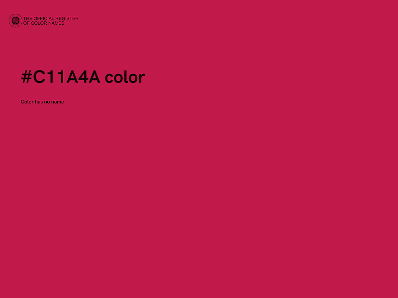 #C11A4A color image