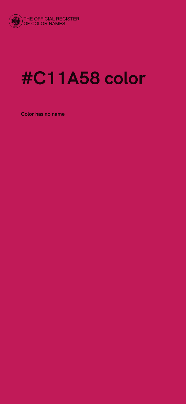 #C11A58 color image