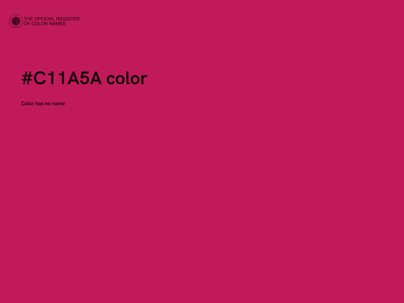 #C11A5A color image