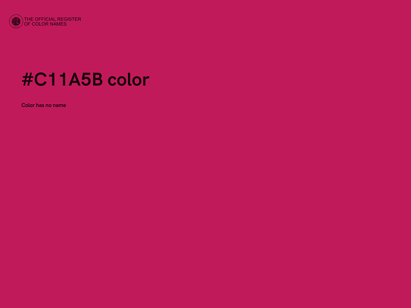 #C11A5B color image