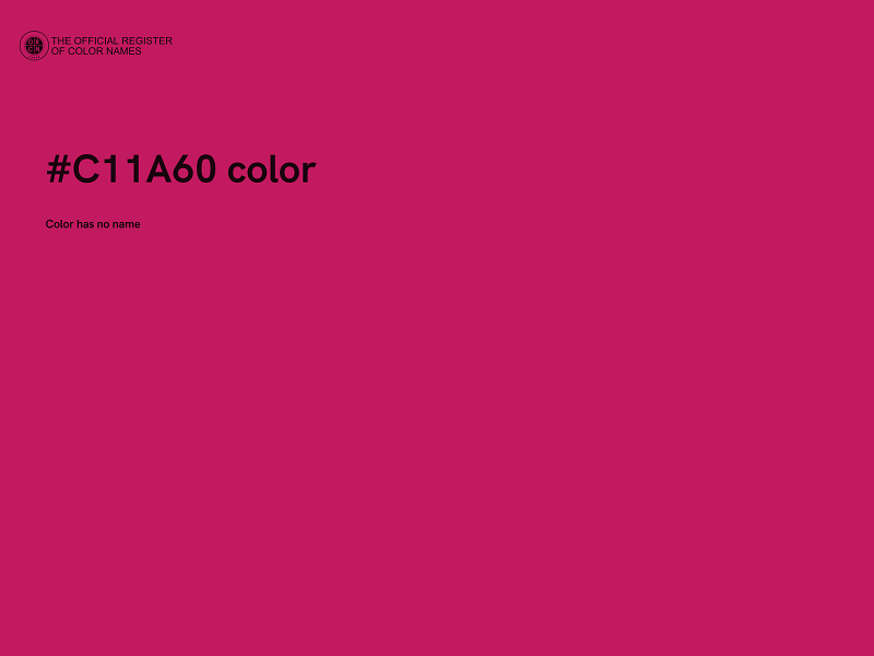 #C11A60 color image