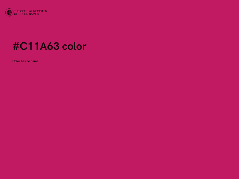 #C11A63 color image