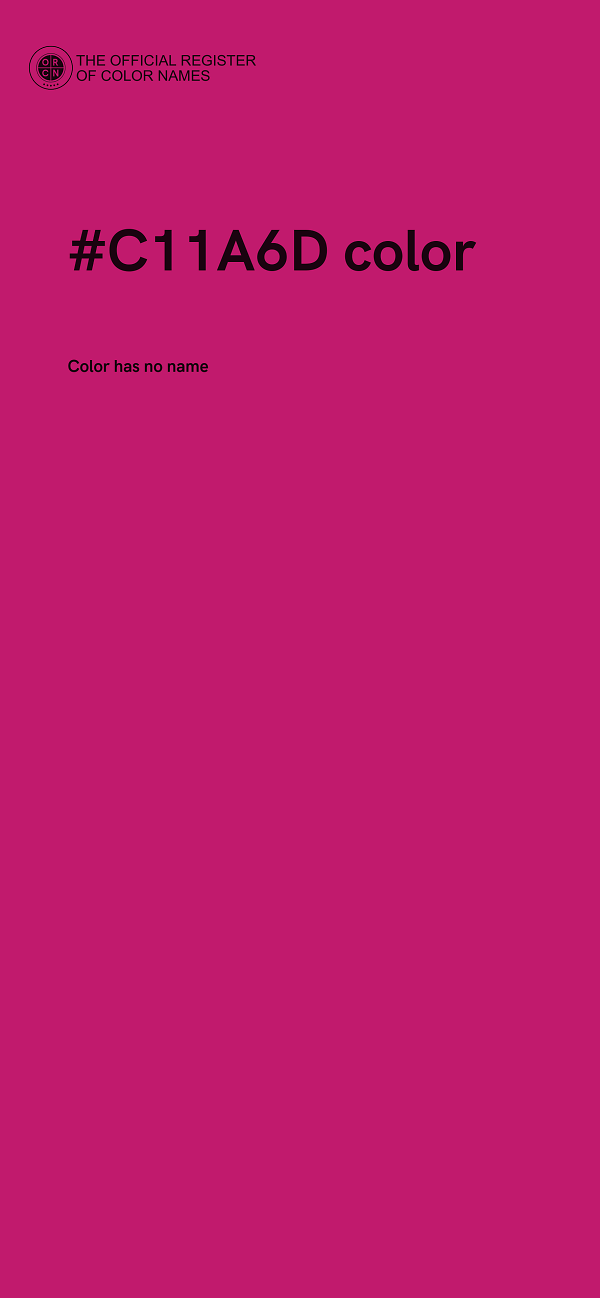 #C11A6D color image