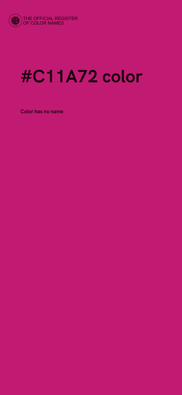 #C11A72 color image