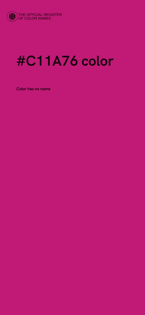 #C11A76 color image