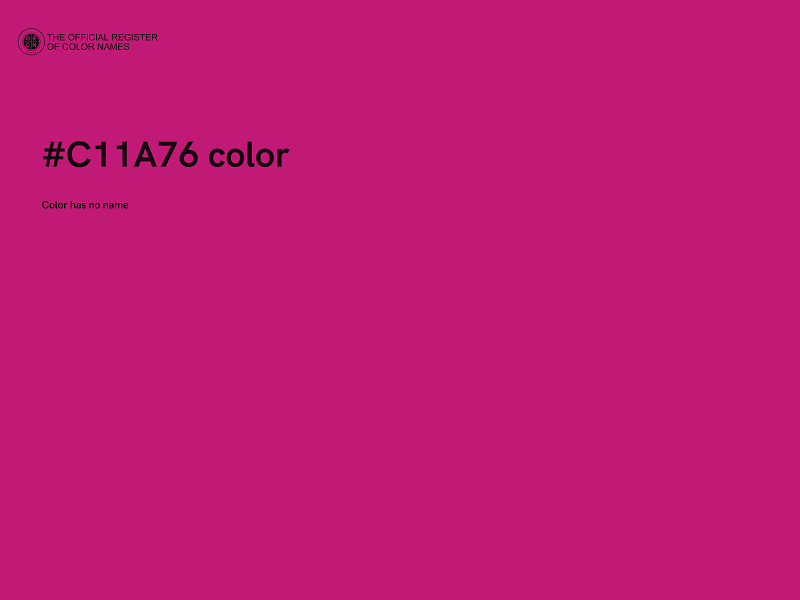 #C11A76 color image