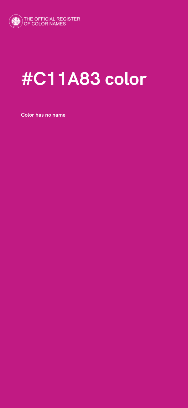 #C11A83 color image