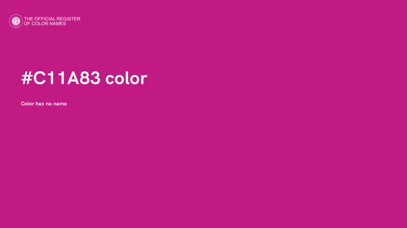 #C11A83 color image