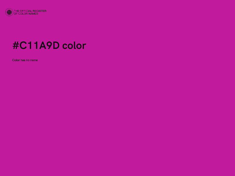 #C11A9D color image