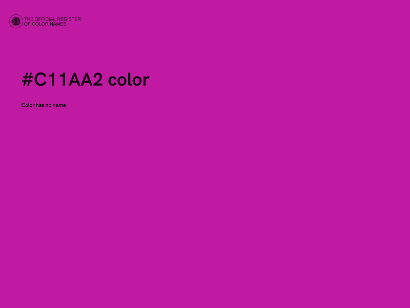 #C11AA2 color image