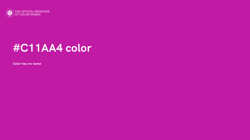 #C11AA4 color image