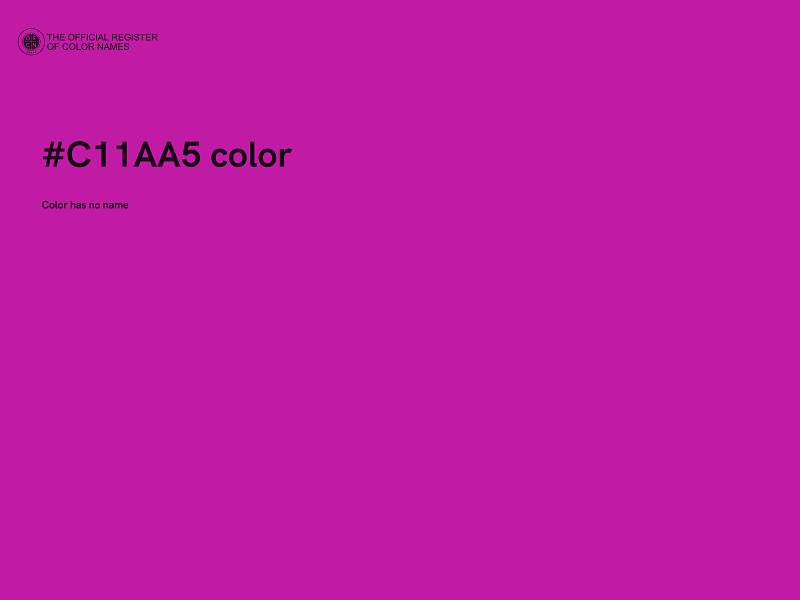 #C11AA5 color image