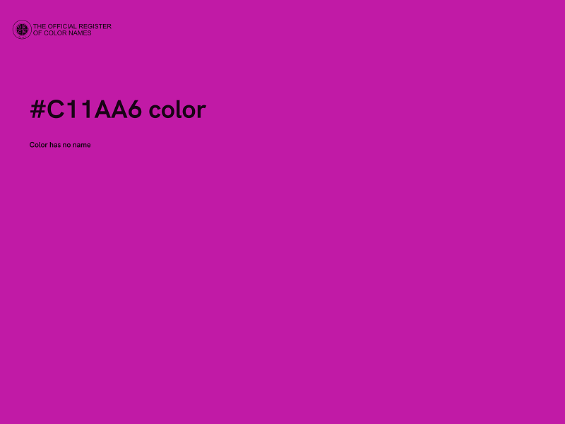 #C11AA6 color image