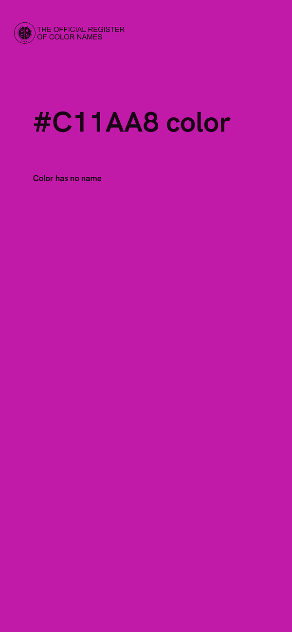 #C11AA8 color image