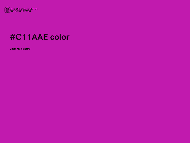 #C11AAE color image