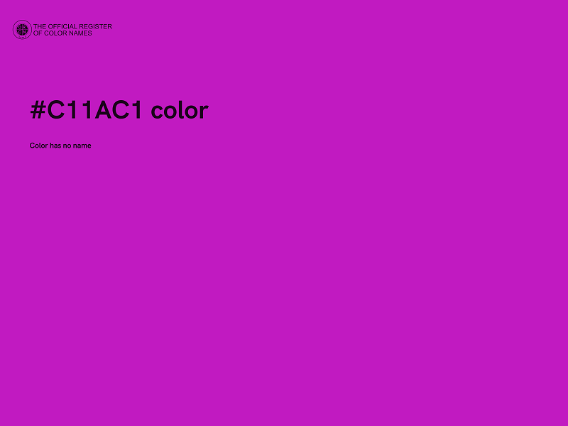 #C11AC1 color image