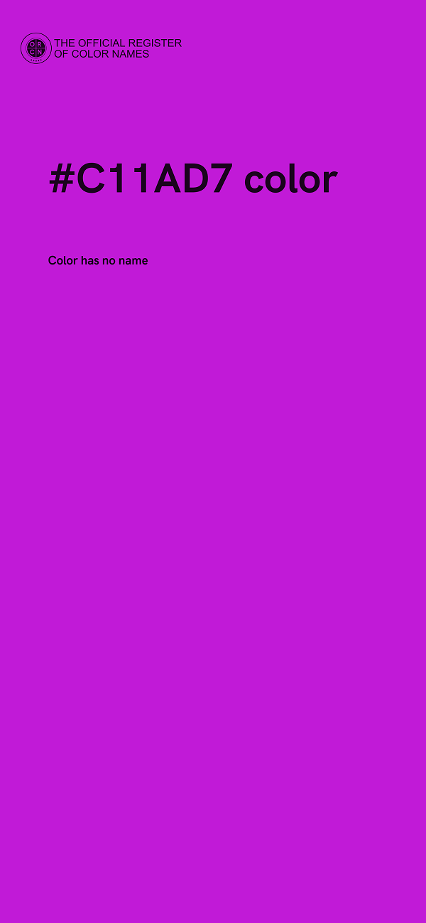 #C11AD7 color image