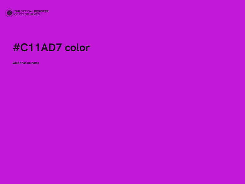 #C11AD7 color image