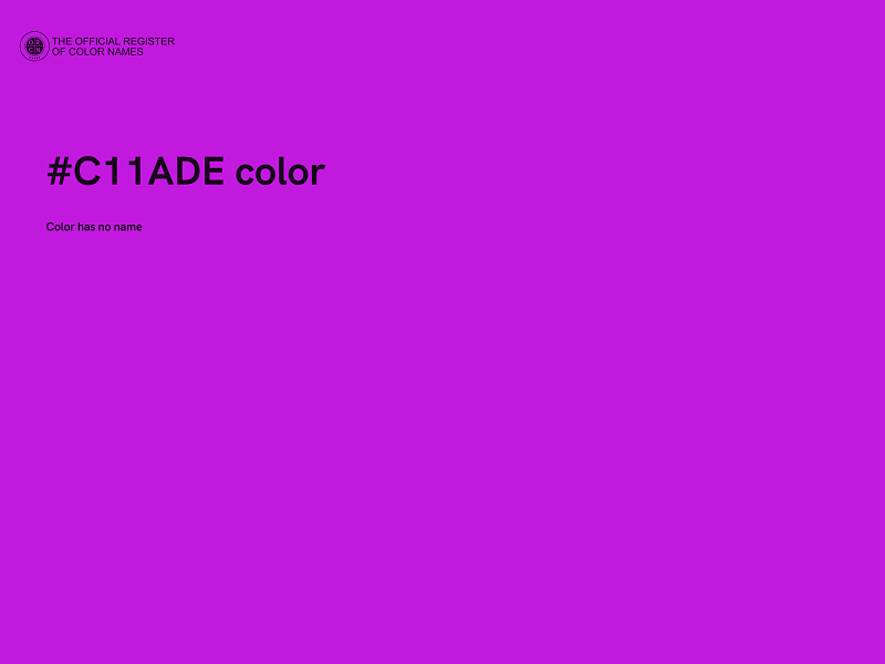 #C11ADE color image