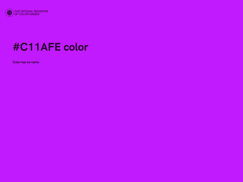 #C11AFE color image