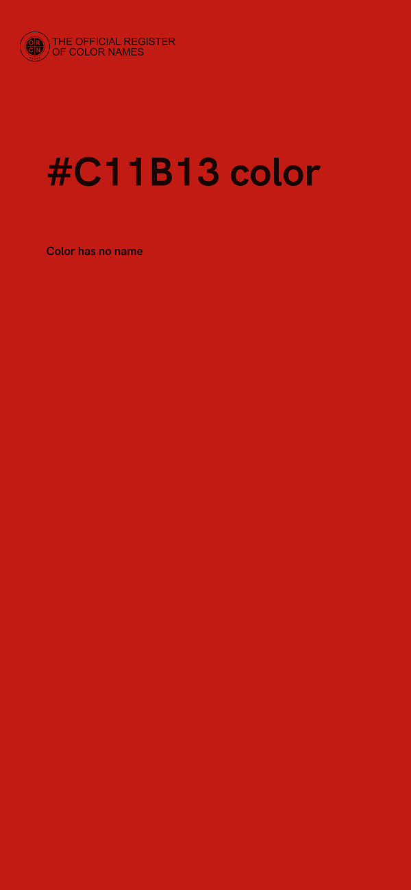 #C11B13 color image