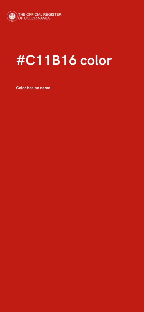 #C11B16 color image
