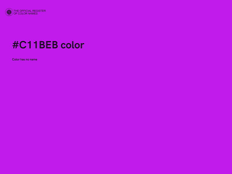 #C11BEB color image