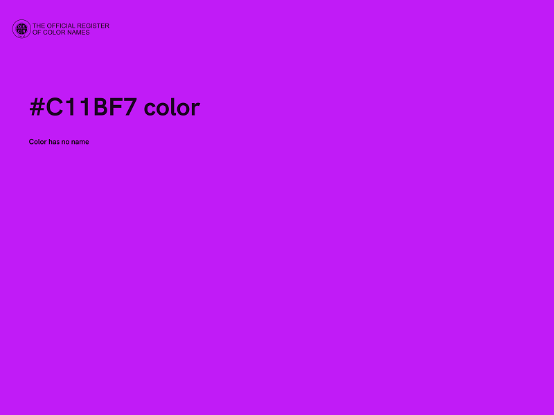 #C11BF7 color image