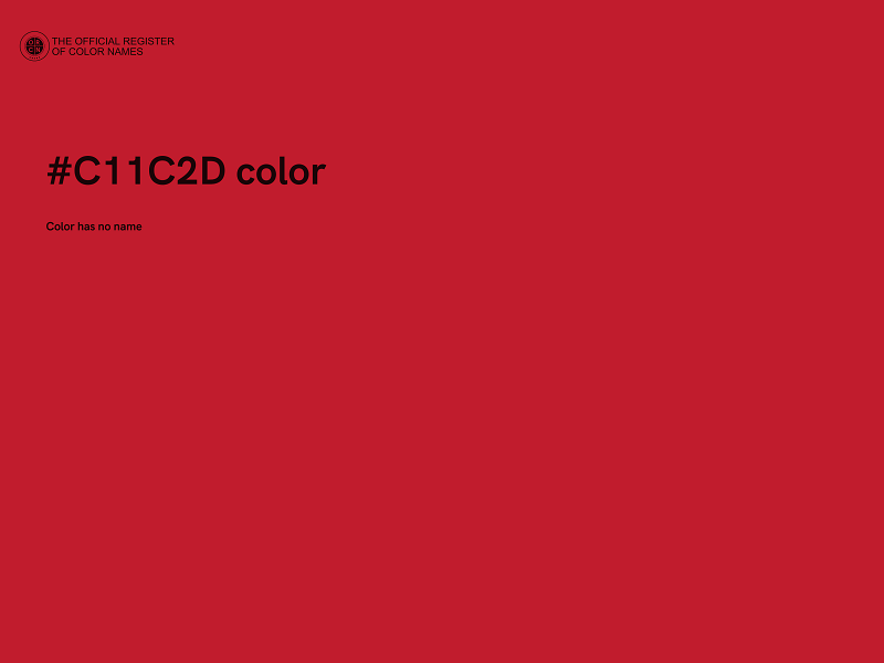 #C11C2D color image