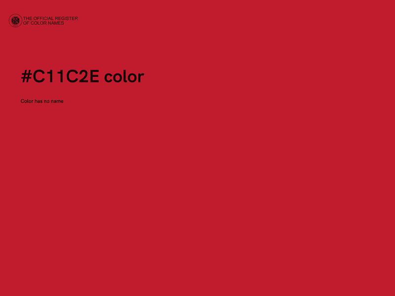 #C11C2E color image
