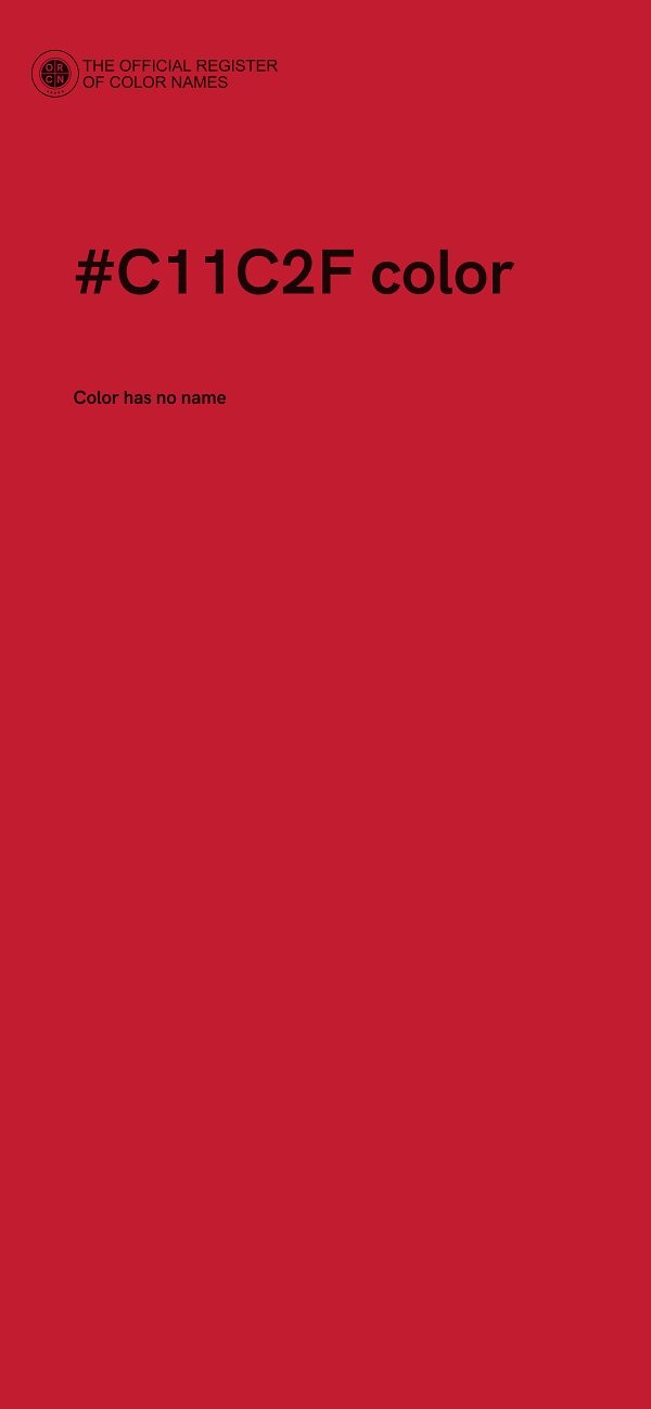 #C11C2F color image