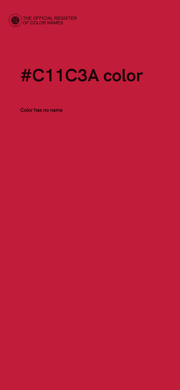 #C11C3A color image
