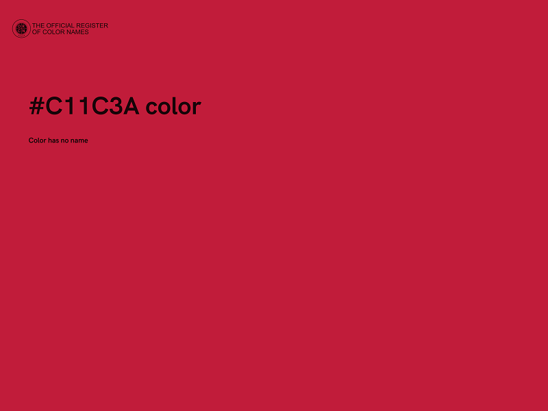 #C11C3A color image
