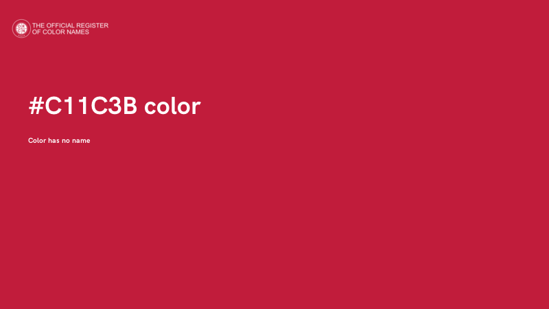 #C11C3B color image