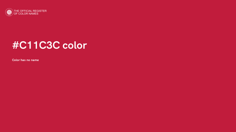 #C11C3C color image