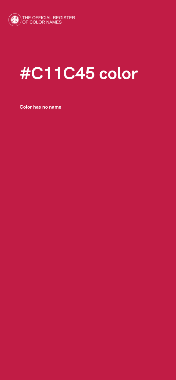 #C11C45 color image