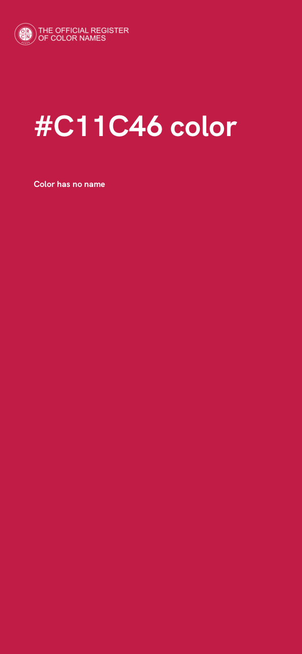 #C11C46 color image