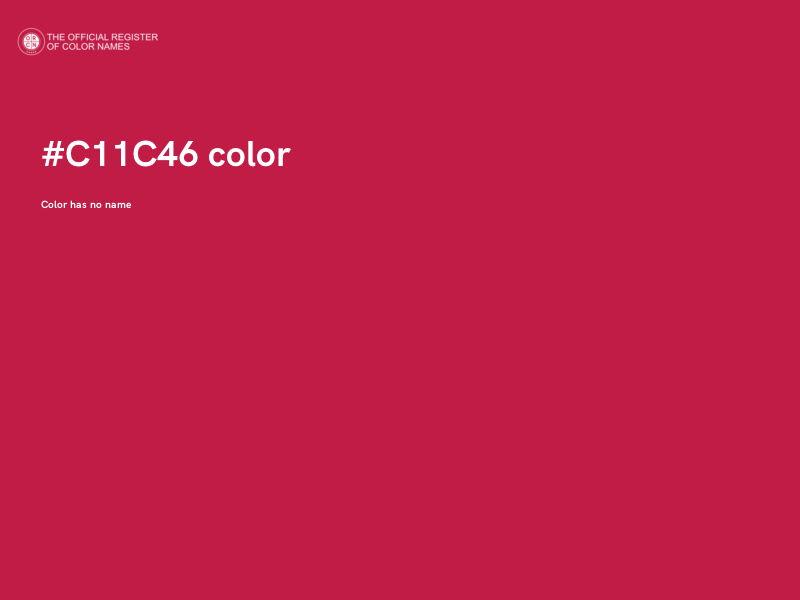 #C11C46 color image
