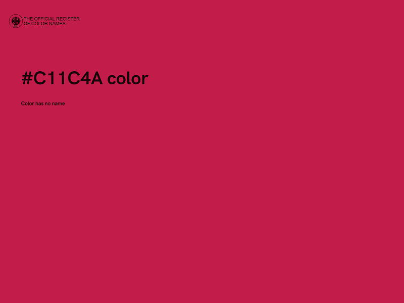 #C11C4A color image