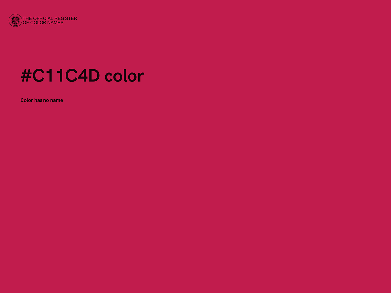 #C11C4D color image