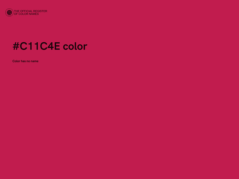 #C11C4E color image