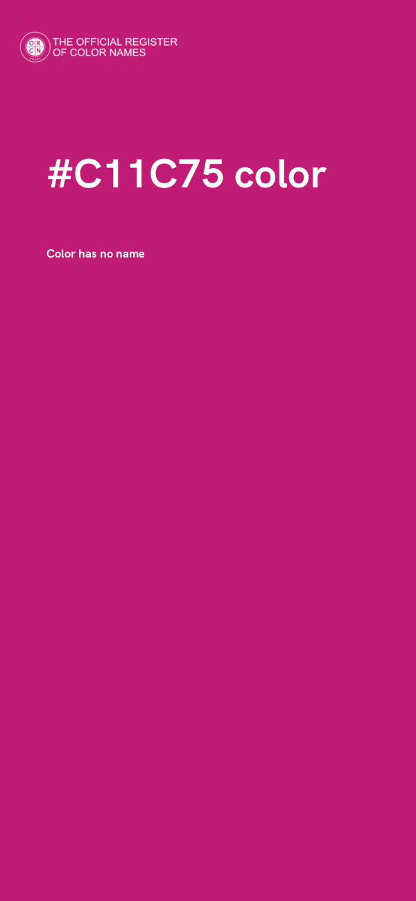 #C11C75 color image