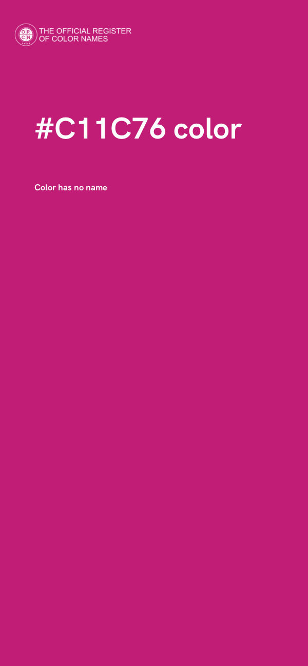 #C11C76 color image