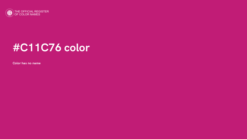 #C11C76 color image