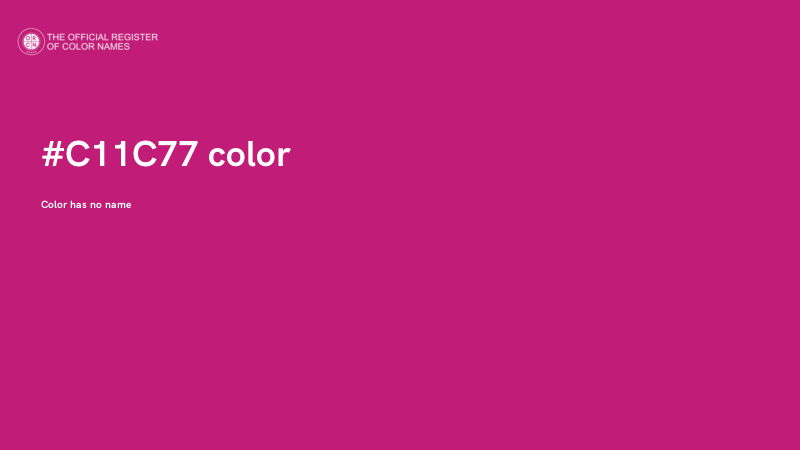 #C11C77 color image