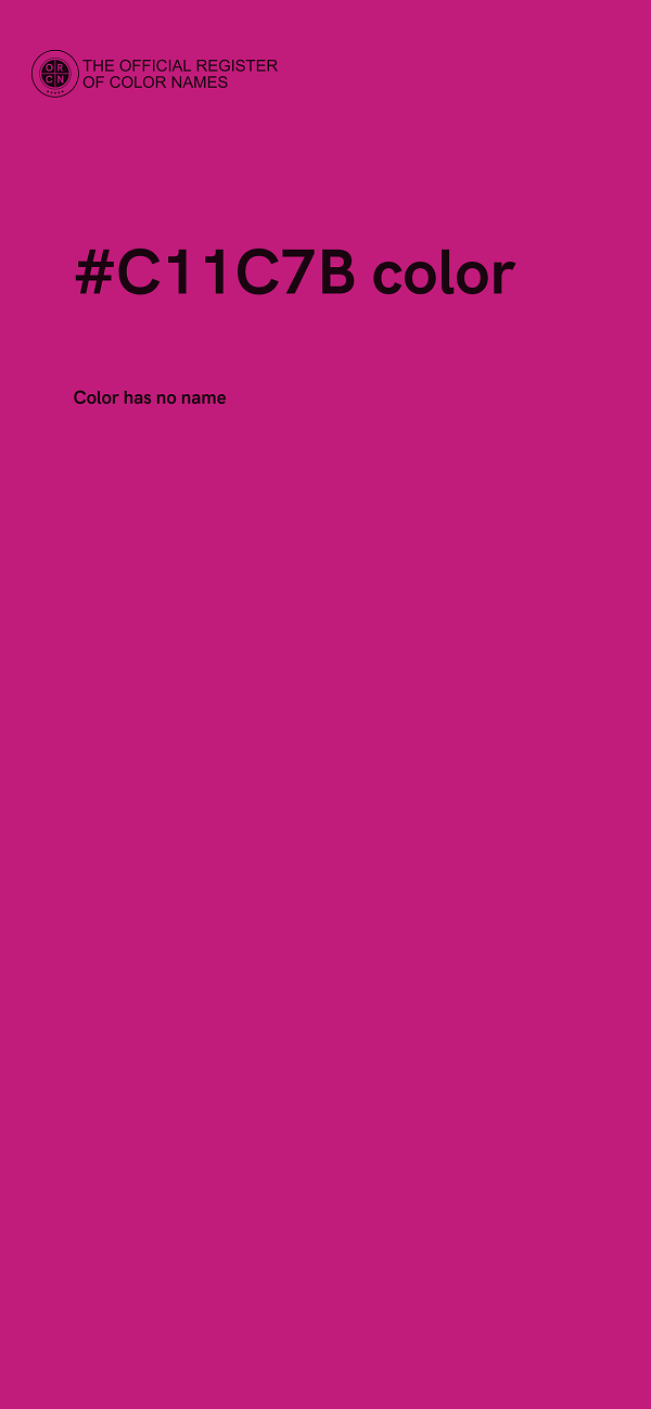 #C11C7B color image