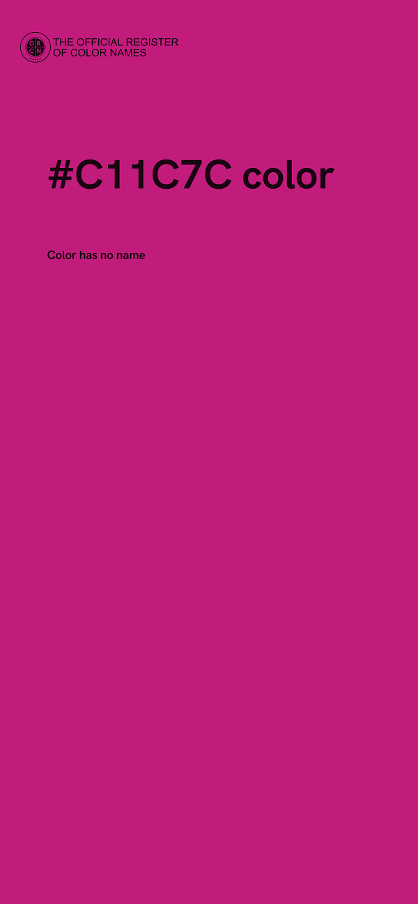 #C11C7C color image
