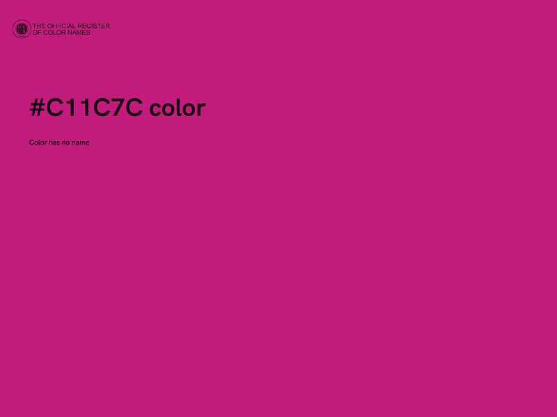 #C11C7C color image