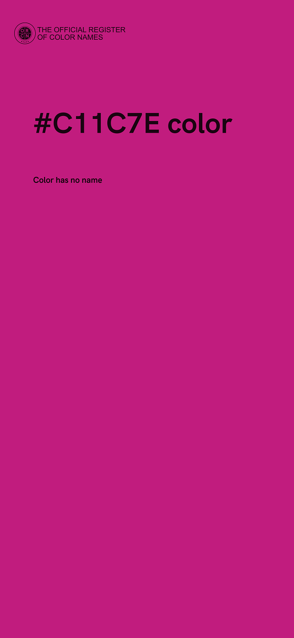 #C11C7E color image