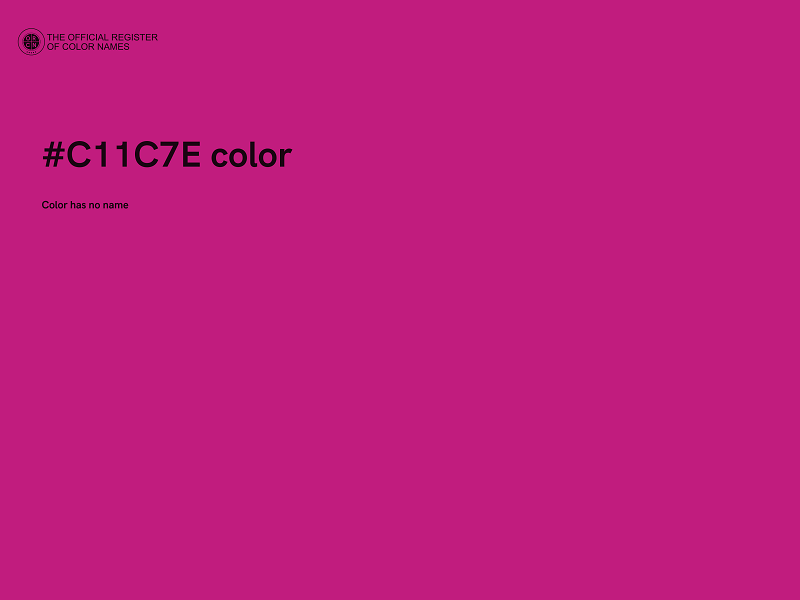 #C11C7E color image